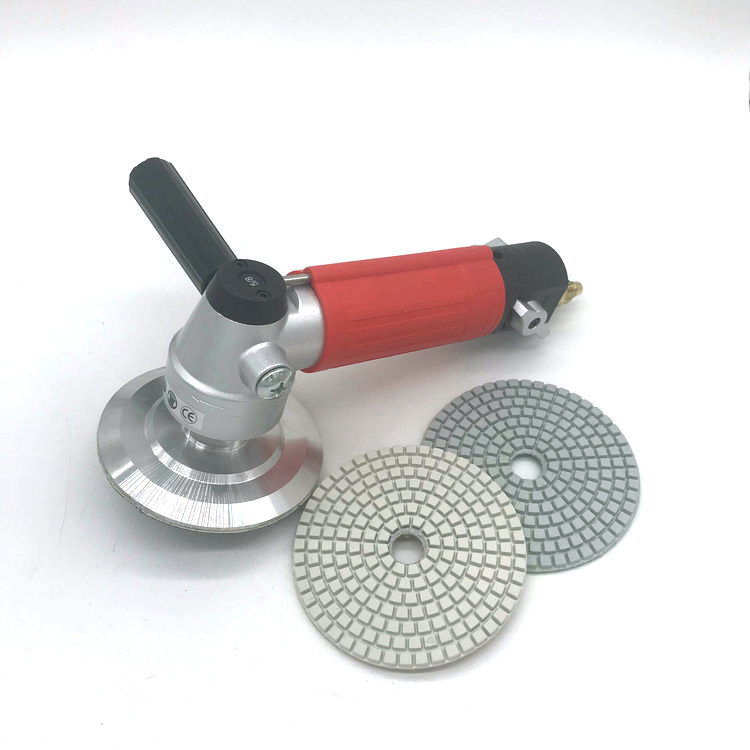 Side exhaust type air wet polisher stone sander
