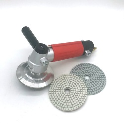 Side exhaust type air wet polisher stone sander